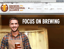 Tablet Screenshot of brewerybiz.com